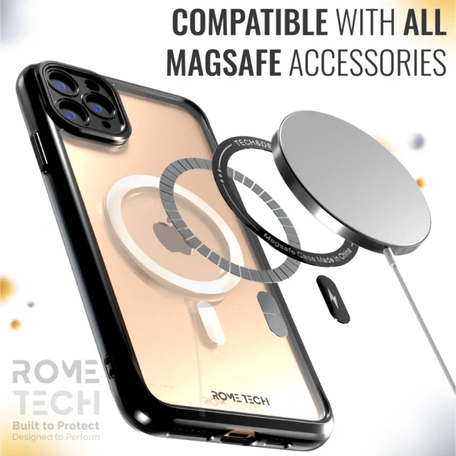 COMPATIBLE WITH ALL MAGSAFE ACCESSORIES

TECH&DE Magsafe Cass China Made in

ROME TECH

Built to Protect
Designed to Perform