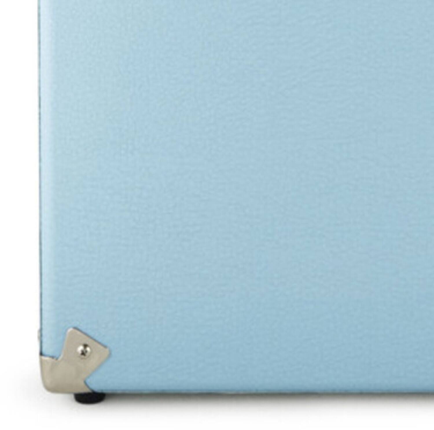 Alt View 1. PopMarket - GPO Retro SWB18BLU 12" Vinyl Record Case 35 Count Capacity with Removable Lid - Blue   - VINYL ACCESSORIES - Blue.