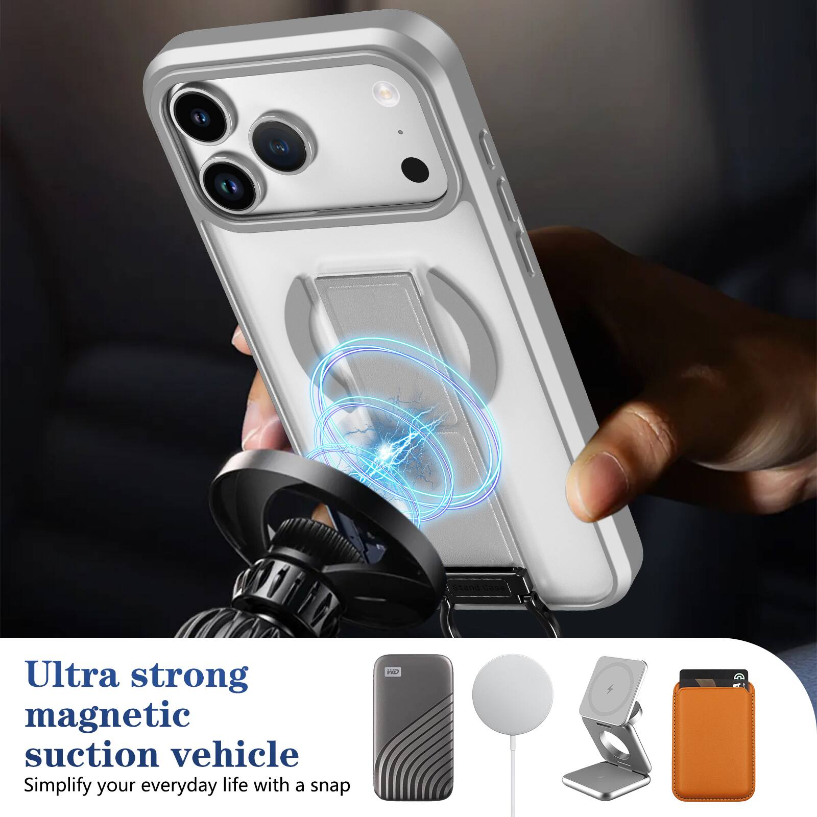 Ultra strong magnetic suction vehicle  
Simplify your everyday life with a snap