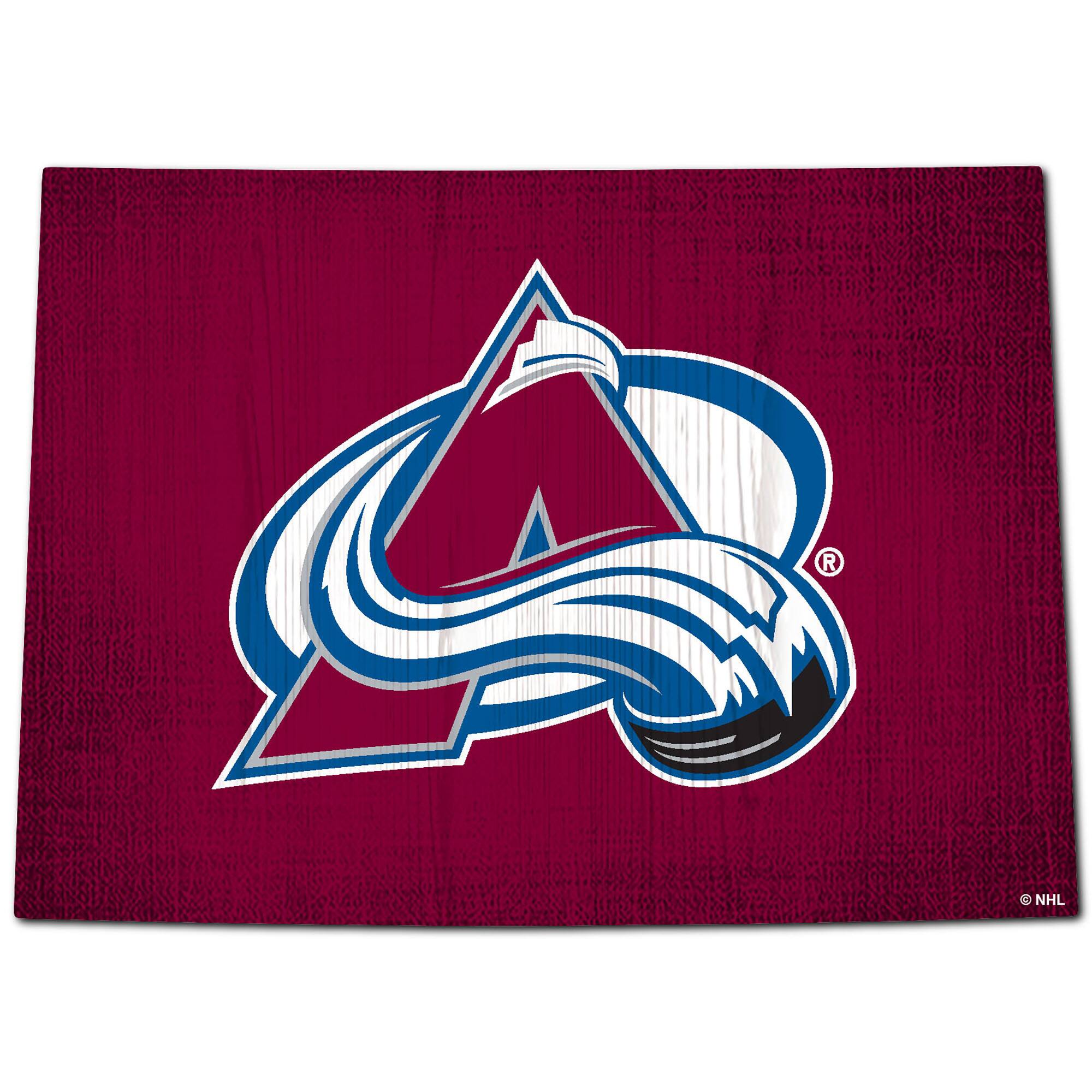 Colorado Avalanche 12" Logo State Sign