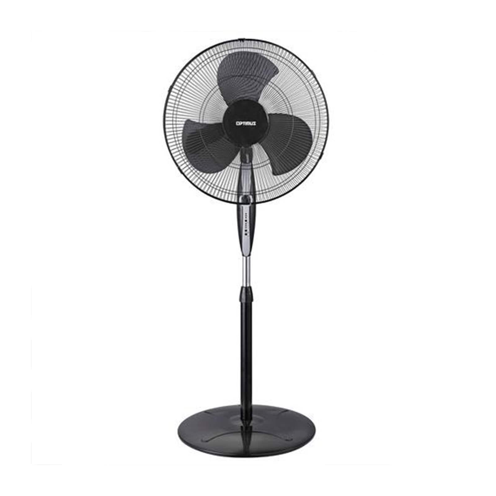 Optimus - 18 in. Oscillating Stand Fan - Black