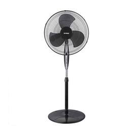 Optimus - 18 in. Oscillating Stand Fan - Black