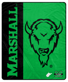 Pegasus - Marshall Thundering Herd 50" x 60" Endzone Ultra Soft Throw Blanket - Multicolor