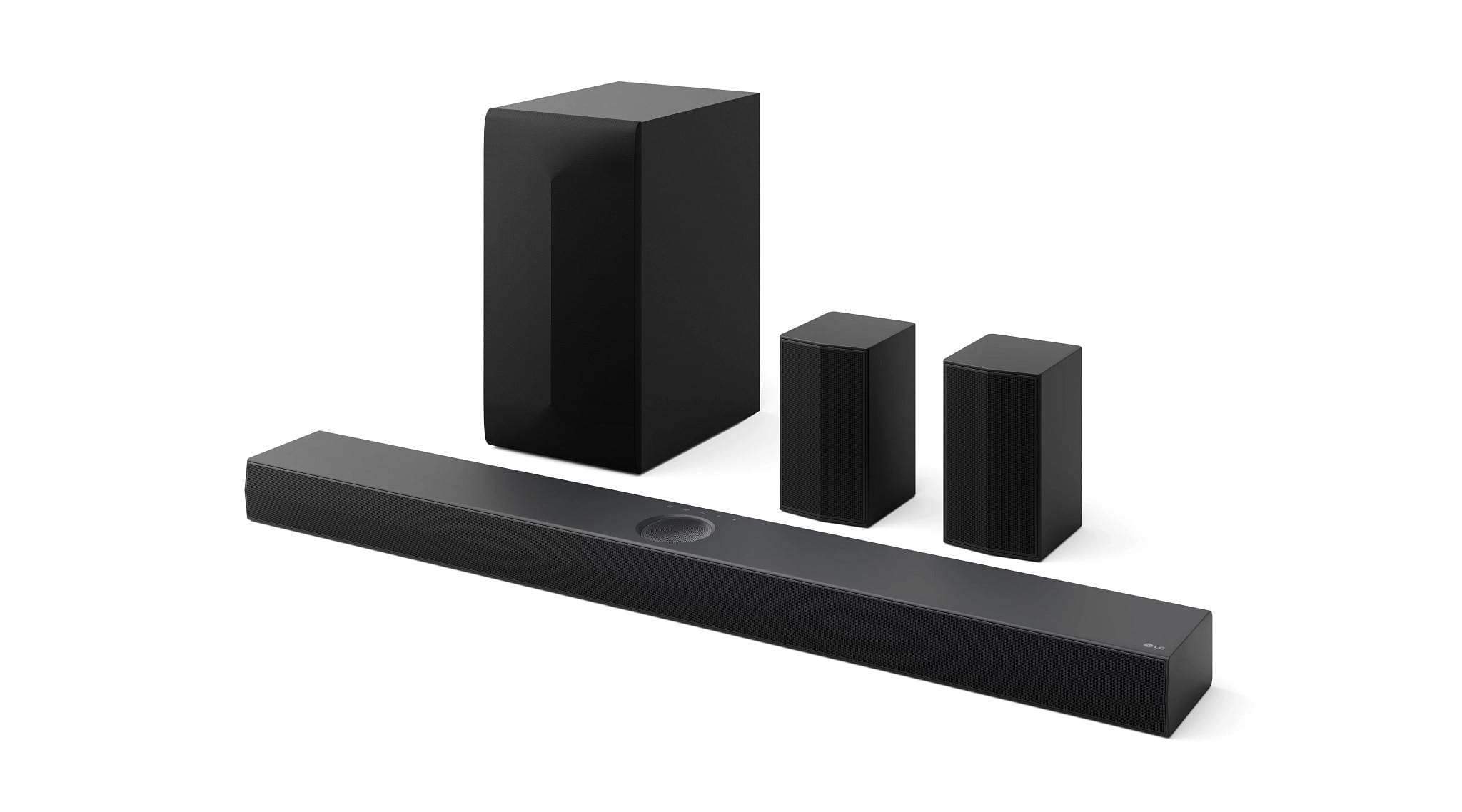 Front. LG - 5.1.1-Channel S70TR Home Theater Soundbar with Wireless Subwoofer and Rear Speakers, Dolby Atmos, WOW Orchestra - Black.