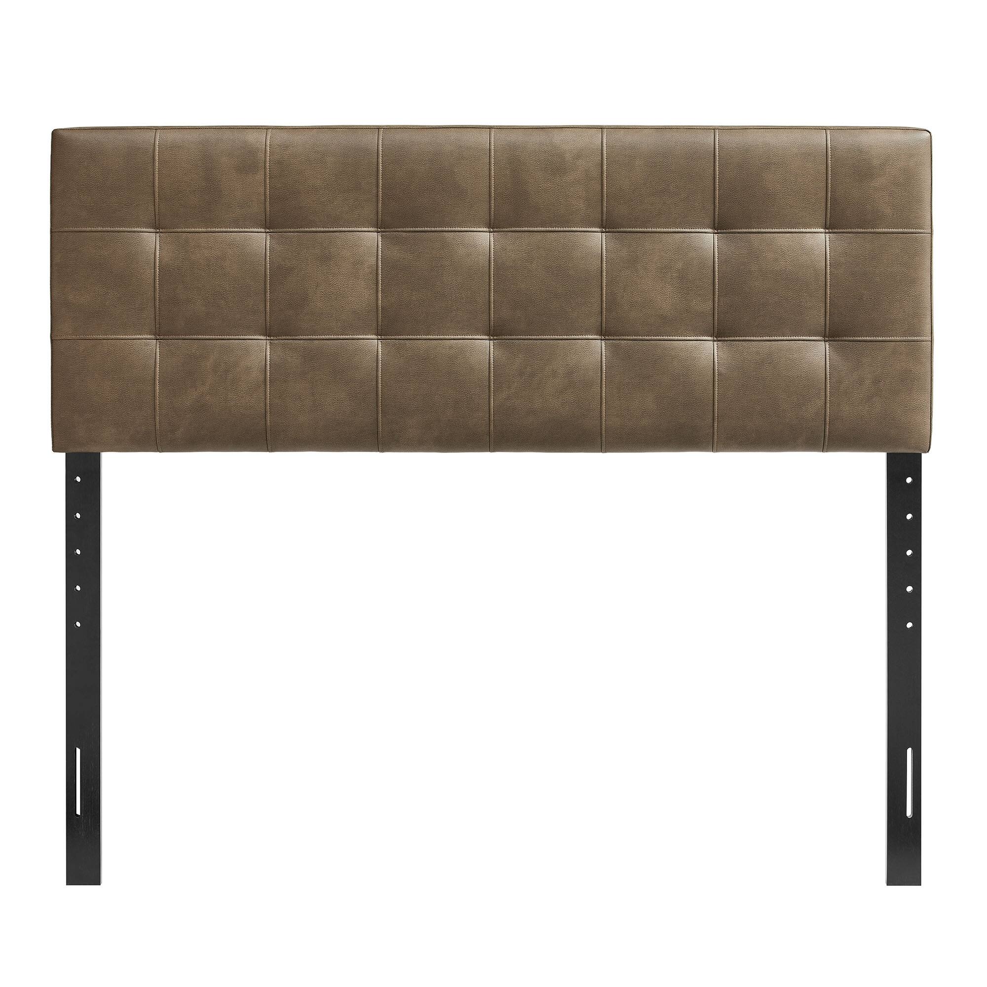 Alt View 2. Modway - Lily Upholstered Vinyl Headboard by Modway - Mushroom.