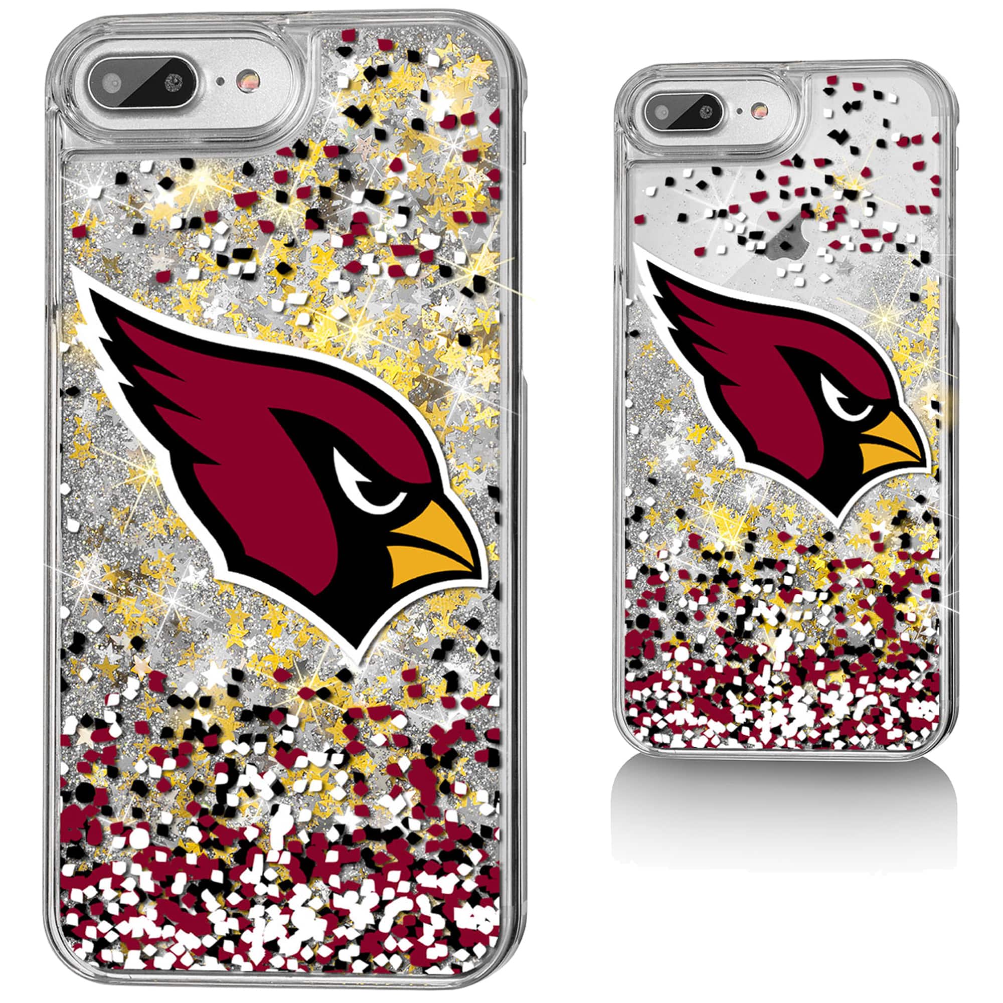 Keyscaper - NFL - Arizona Cardinals iPhone Glitter Case with Confetti Design - 16 - Multicolor price history on PriceWatchPro