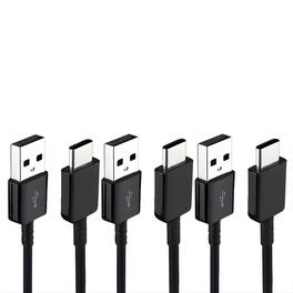 Kitcheniva - 3 Pack 10FT Type C Charging Cable USB C Fast Charge Data Cord - Black