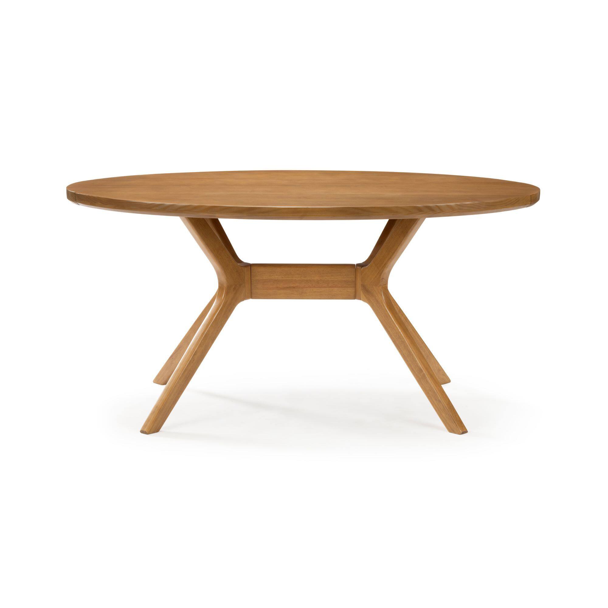 Alt View 3. Plank+Beam - Verso Oval Dining Table (62 x 34in / 1570 x 872mm), Pecan - Pecan.
