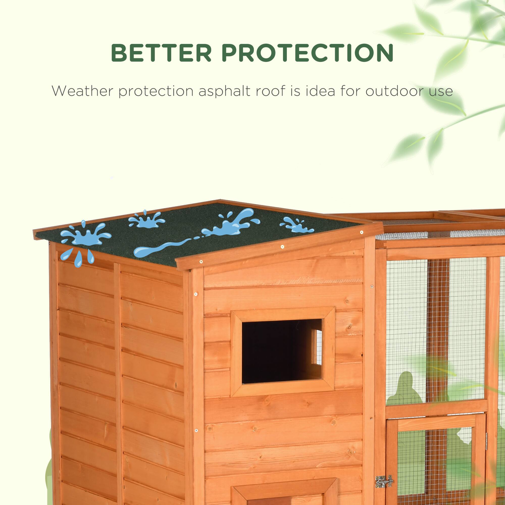 BETTER PROTECTION  
Weather protection asphalt roof is ideal for outdoor use