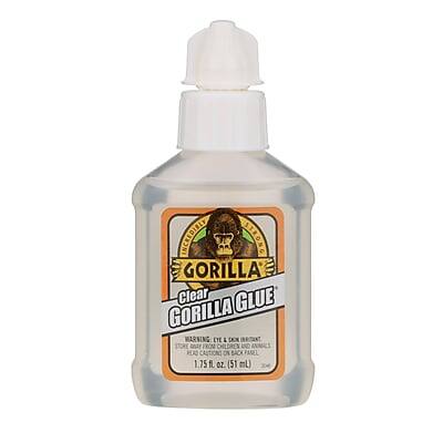 INCREDIBLY STRONG GORILLA Clear GLUE  
WARNING: EYE IRRITANT  
KEEP OUT OF REACH OF CHILDREN  
CAUTION ON PANEL  
1.75 fl oz. (51 mL)