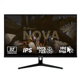 Arozzi - – Nova 32" IPS QHD 180Hz Gaming Monitor – - Black