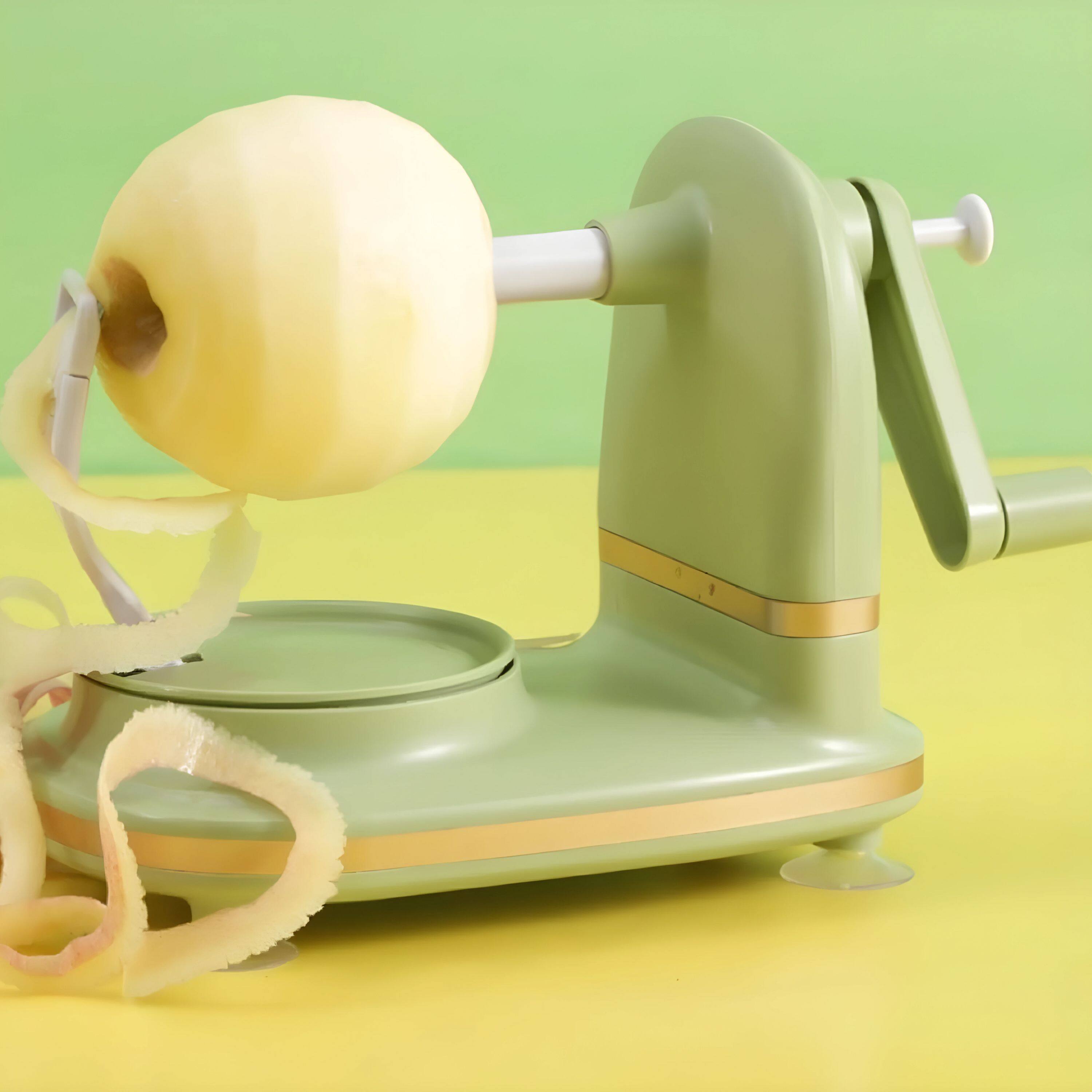 Left. Kitcheniva - Manual Apple Peeler Slicer Fruit Cutter - Multicolor.