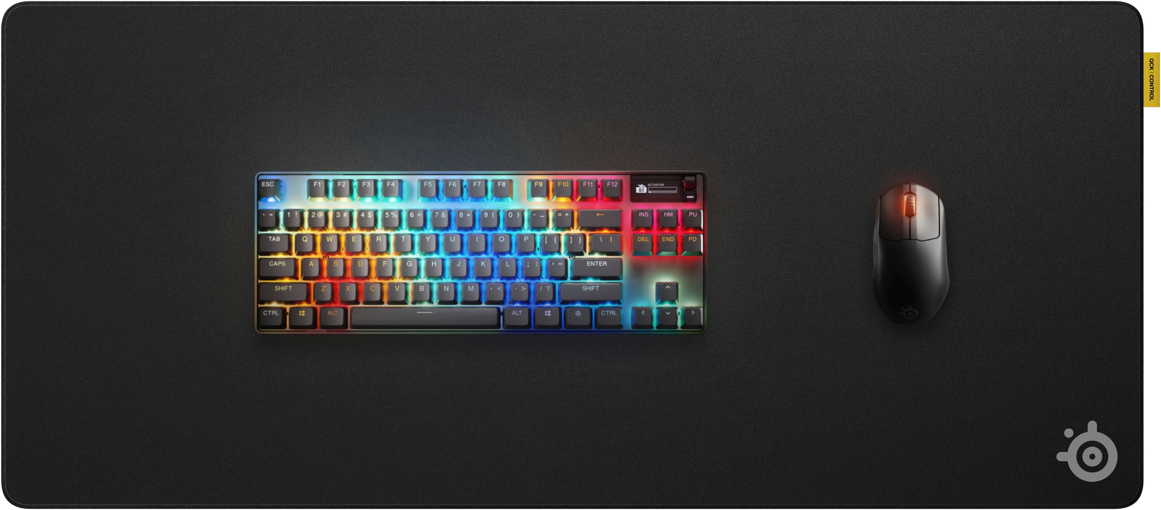 Alt View 18. SteelSeries - QcK Performance Gaming Mouse Pad XL - Control - Black.