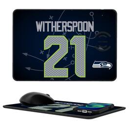 Keyscaper - Devon Witherspoon Seattle Seahawks Wireless Charger and Mouse Pad - Black