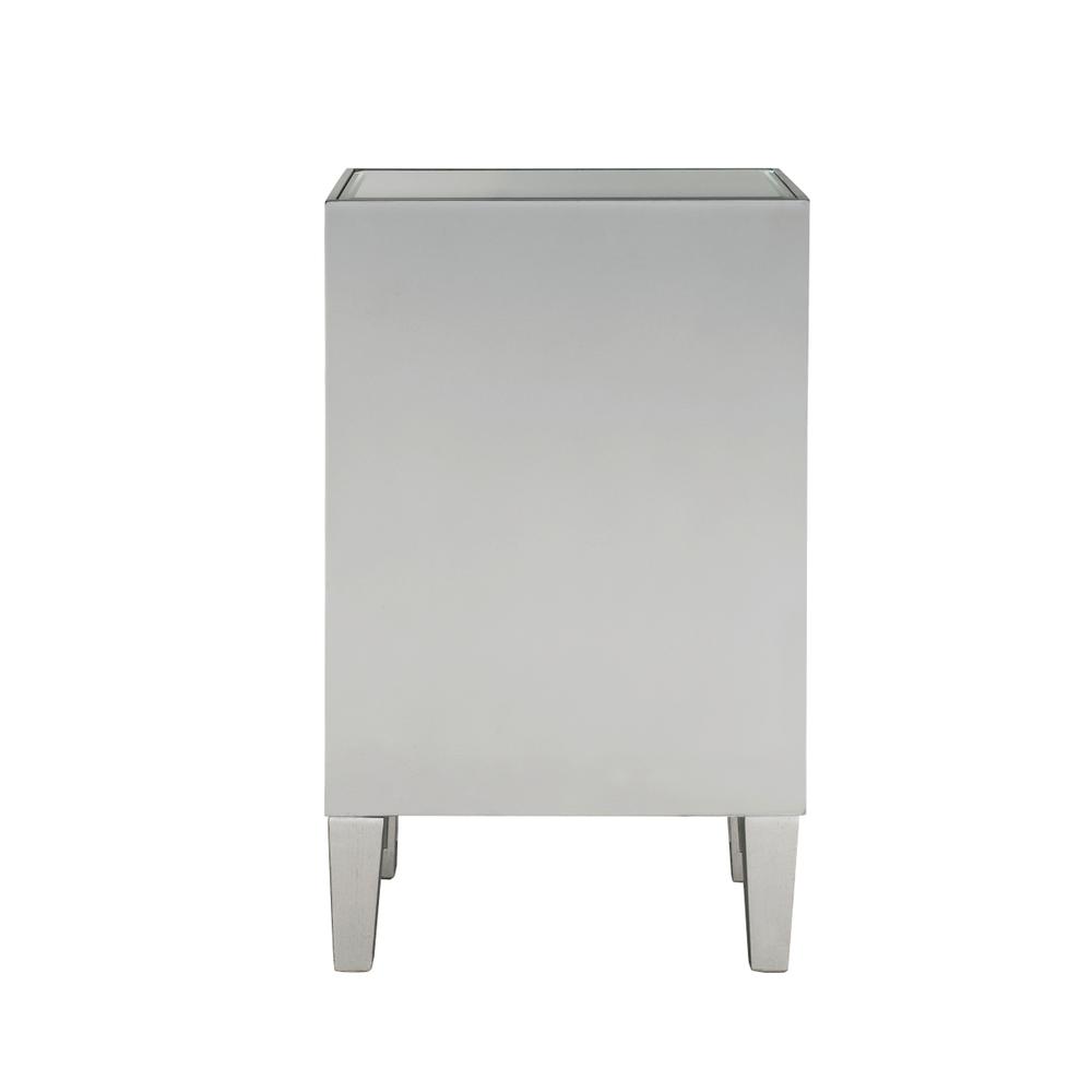 Alt View 6. Elegant Decor - End table 1 drawer 18in. W x 13in. D x 29in. H in antique silver paint - Antique Silver.
