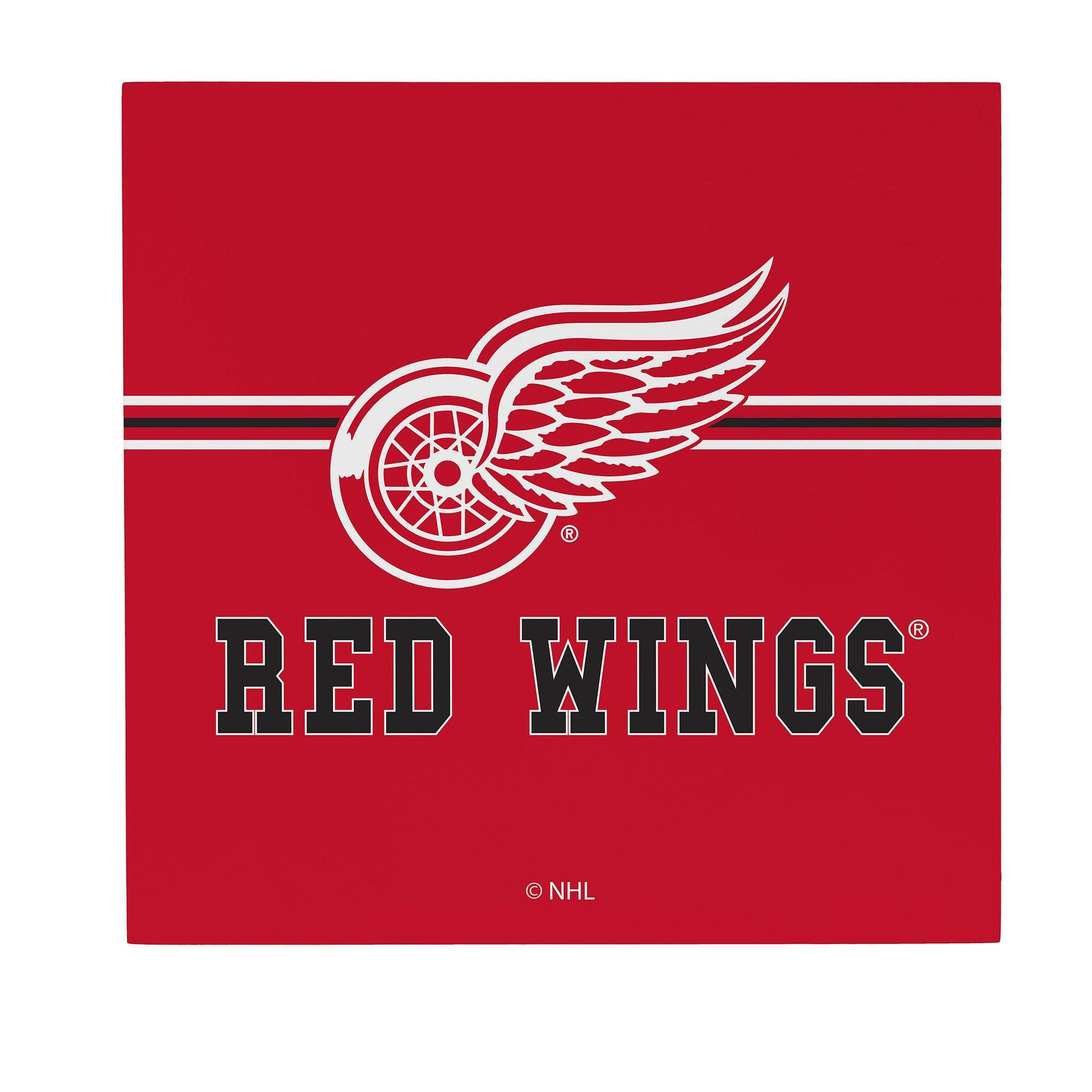 Detroit Red Wings 12" x 12" Wood Wall Sign