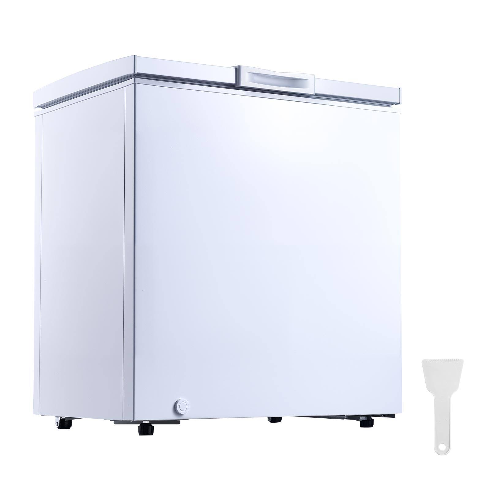 Alt View 5. VEVOR - Chest Freezer, 5 Cu.ft Compact Deep Freezer, Free Standing Top Open Door Chest Freezers with 2 Removable Baskets - White.