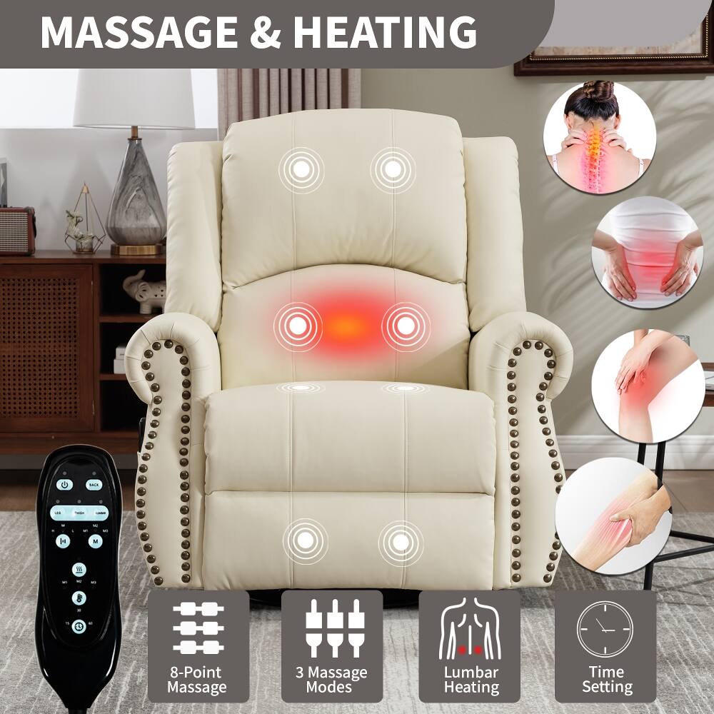 MASSAGE & HEATING

BACK

- 8-Point Massage
- 3 Massage Modes
- Lumbar Heating
- Time Setting
