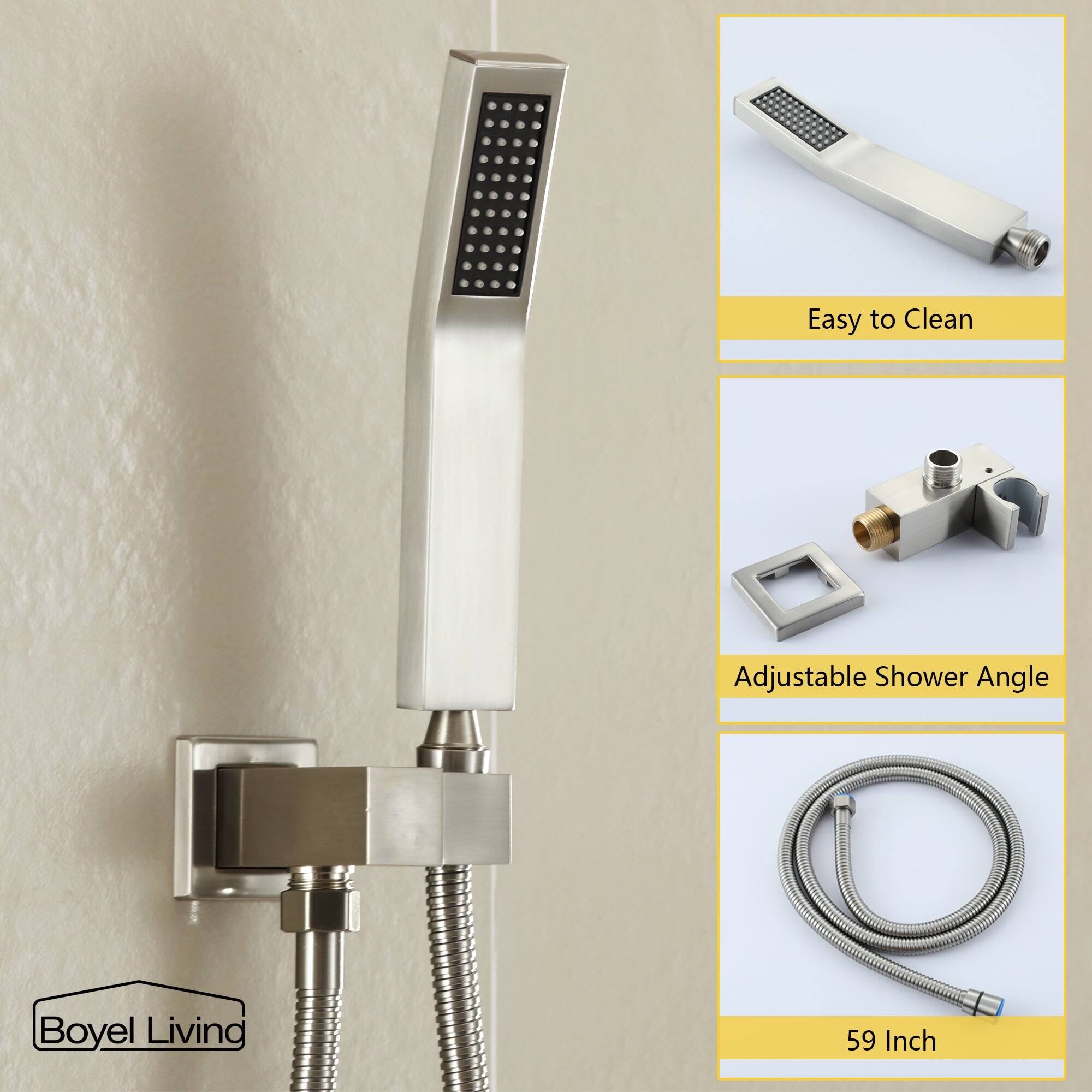 Easy to Clean, Adjustable Shower Angle, 59 Inch