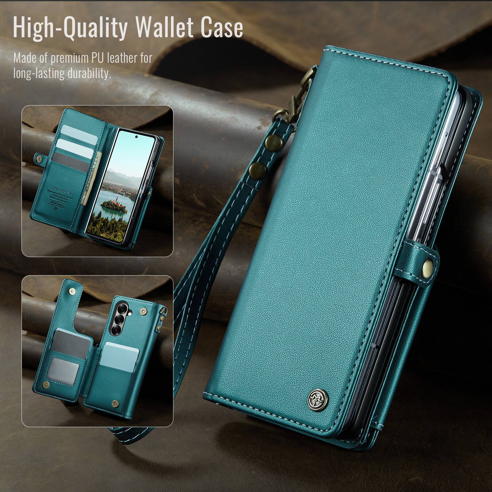 High-Quality Wallet Case  
Made of premium PU leather for long-lasting durability.