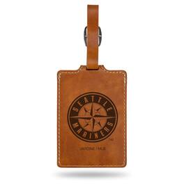Jardine - Seattle Mariners Ultra Suede Luggage Tag - Brown