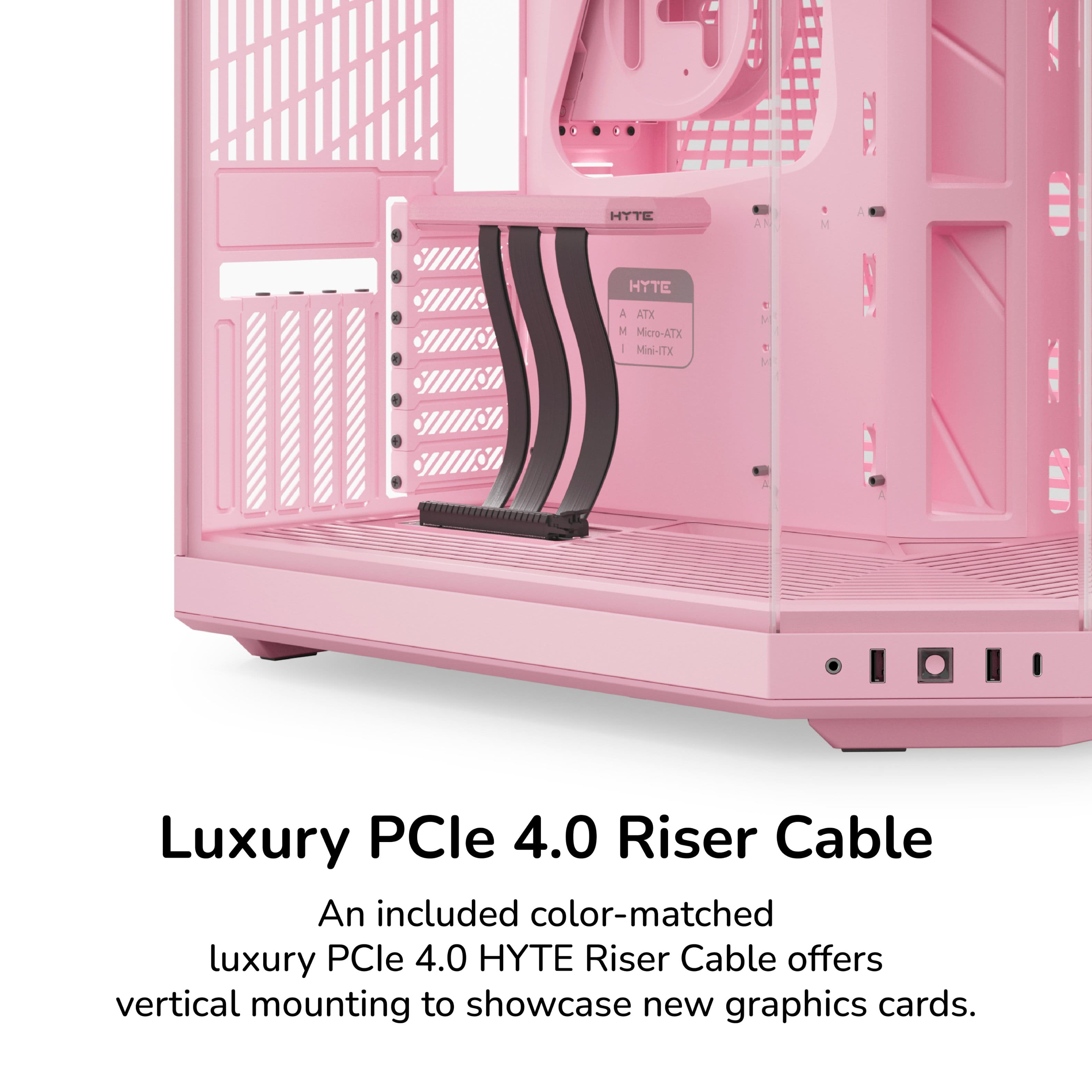 HYTE Y70 Mid Tower ATX Gaming PC Desktop Case with Riser Cable