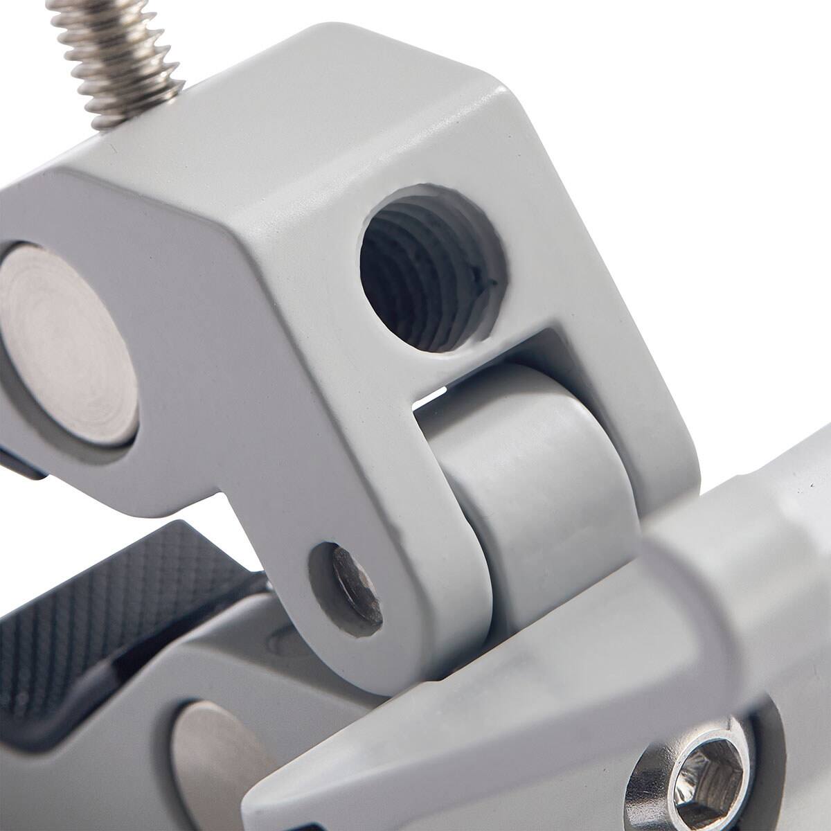 Alt View 9. Amaran - amaran Crab-Shaped Light Stand Clamp for Peak Battery Grip, Silver - White.