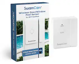 Door & Window Sensor /Certified to UL2017 for Pool Gates & All Doors, Works with SwamCam System only, Pack of 1 - White