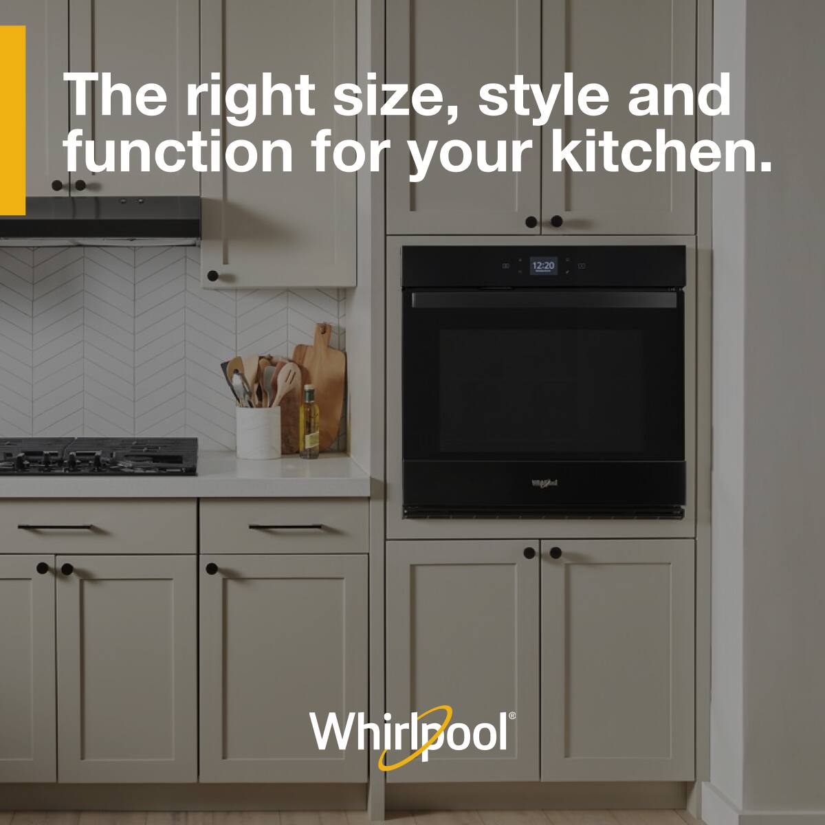 The right size, style and function for your kitchen.

Whirlpool