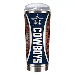 Great American Products - Dallas Cowboys 18oz. Roadie Game Ball Tumbler - Brown