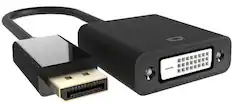 Front. Belkin - DisplayPort to DVI Adapter, M/F, 1080p - DisplayPort/DVI Video Cable Adapter for Video Device, Computer, Monitor, Projec - Black.