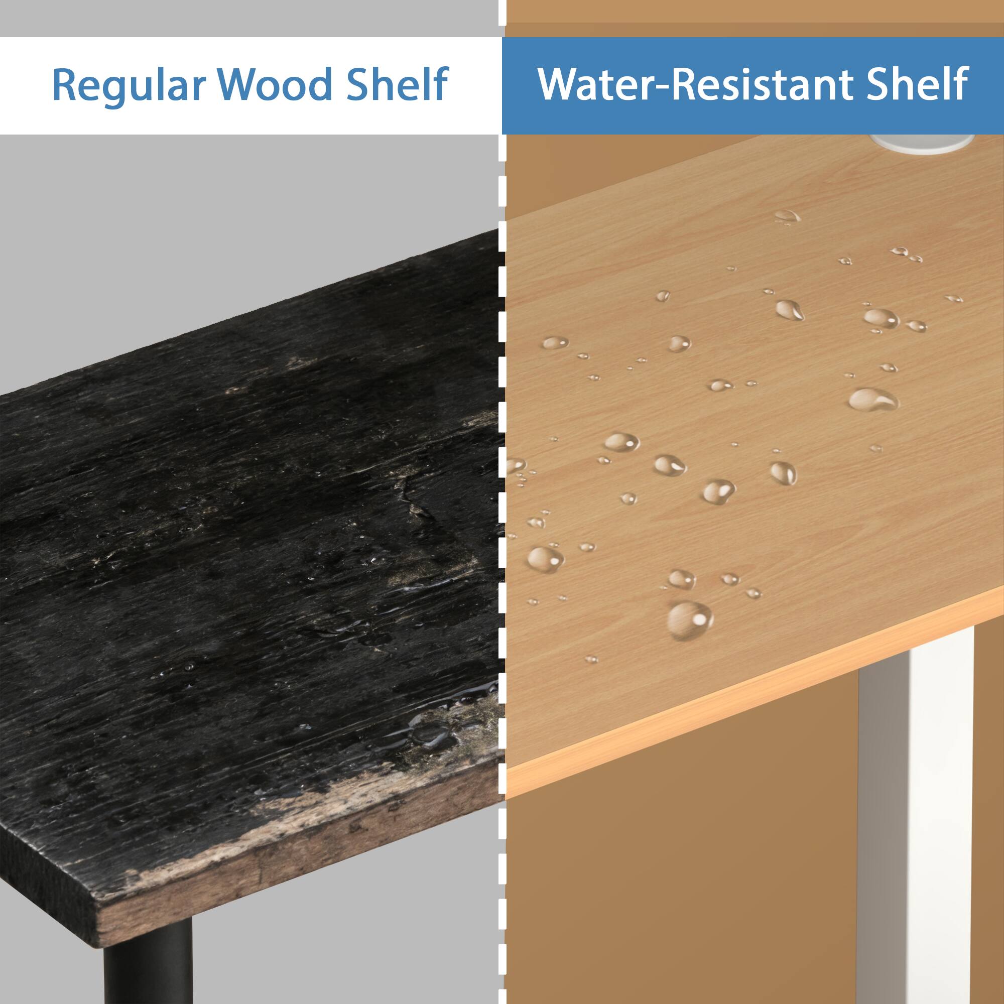 Regular Wood Shelf  
Water-Resistant Shelf