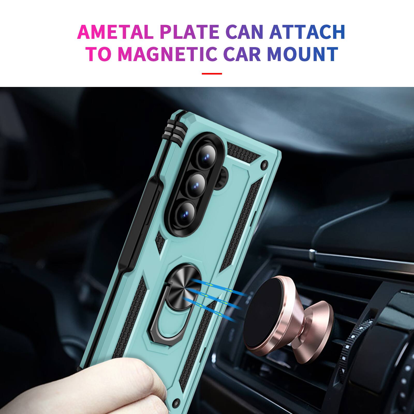 AMETAL PLATE CAN ATTACH TO MAGNETIC CAR MOUNT