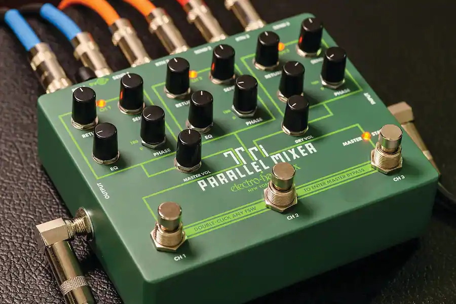 Parallel Output Mixer Electro Harmonix Tri Parallel Mixer Pedal with Three FX Loops Signal ...