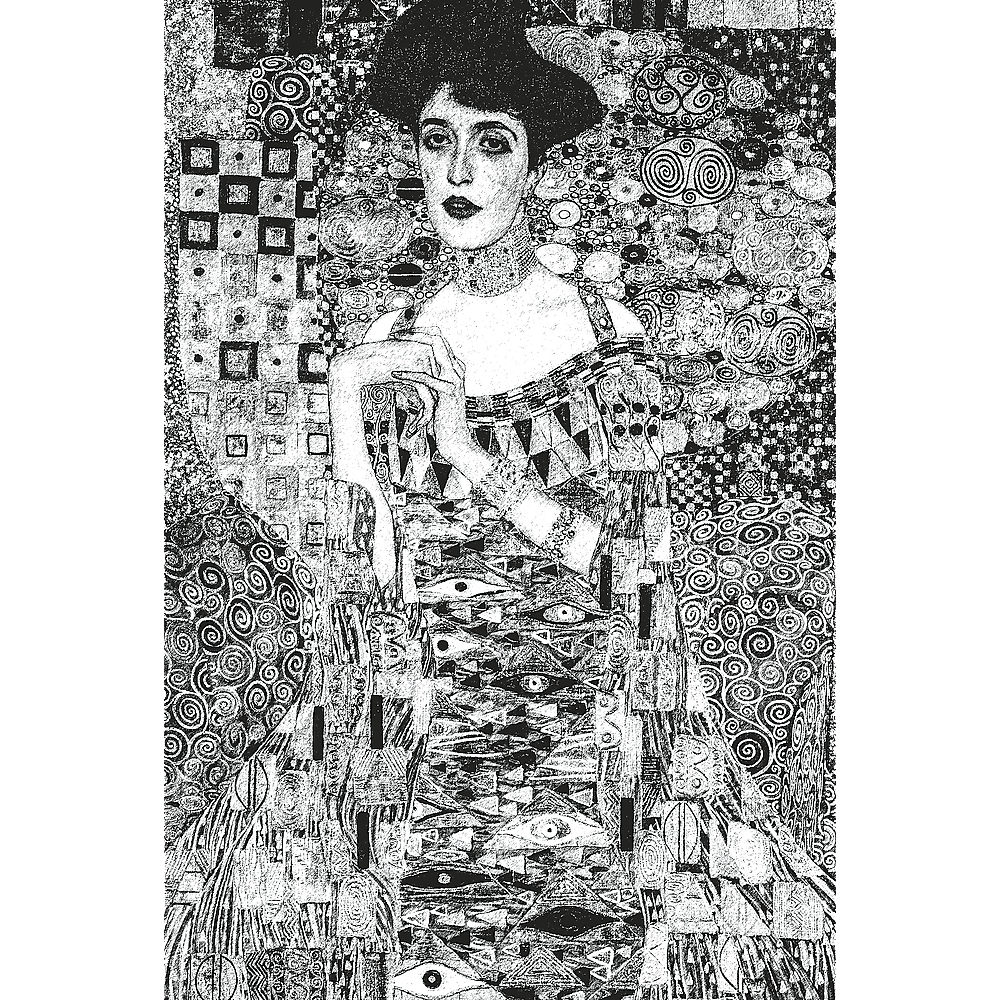 Alt View 1. Trefl - Trefl Red ArtFrame Puzzle Adele Bloch-Bauer I, Gustav Klimt 500 Piece Puzzle - Multicolor.