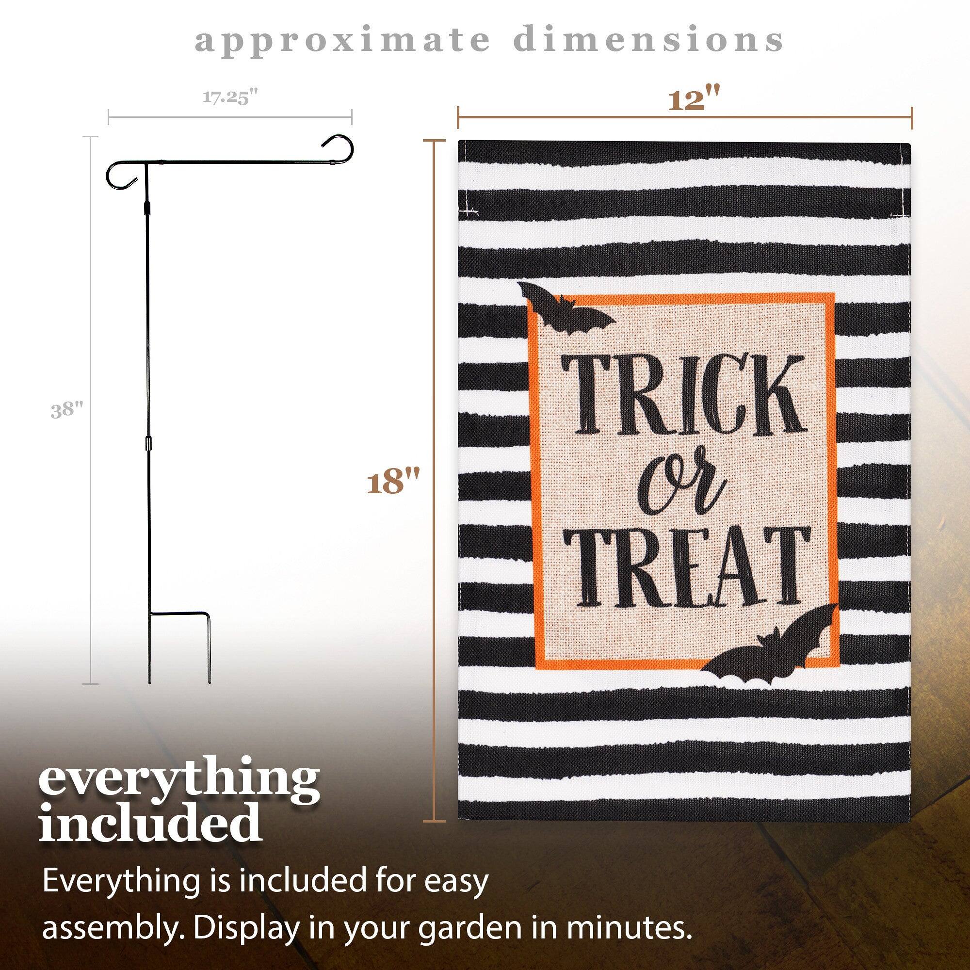 Approximate dimensions: 17.25" x 12" x 38" x 18"

Everything included. Everything is included for easy assembly. Display in your garden in minutes.