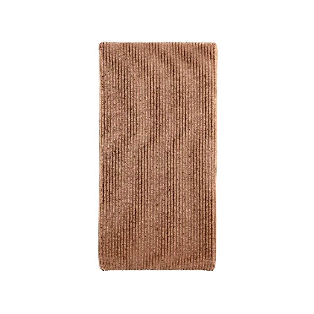 Alt View 3. Meridian Furniture - Benson Saddle Microsuede Corduroy Fabric Dining Chair, Set of 2 - Brown.