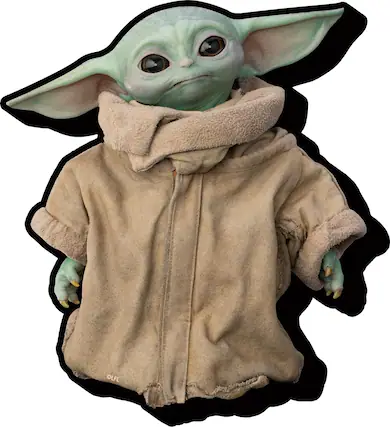 Front. NMR Distribution - Star Wars The Mandalorian The Child Funky Chunky Magnet - Green.