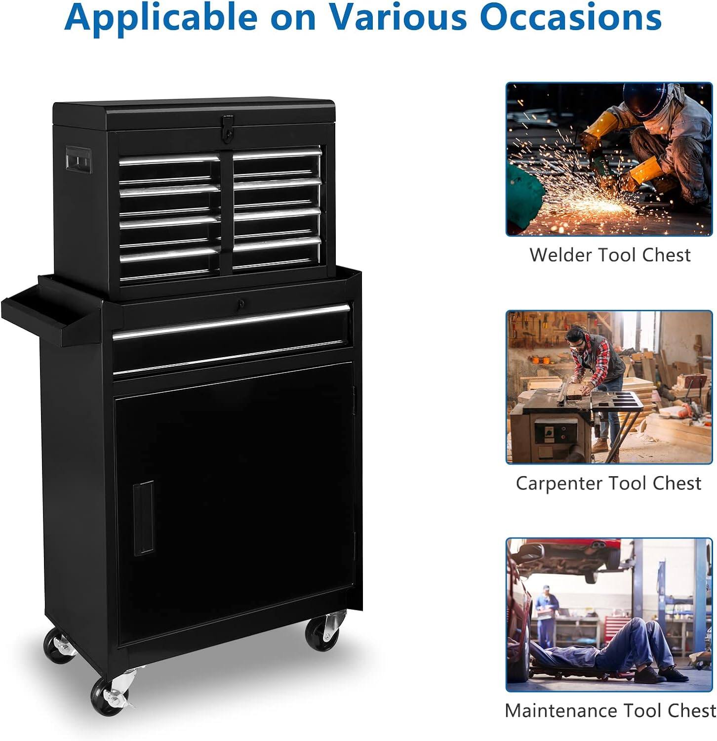 Applicable on Various Occasions

- Welder Tool Chest
- Carpenter Tool Chest
- Maintenance Tool Chest