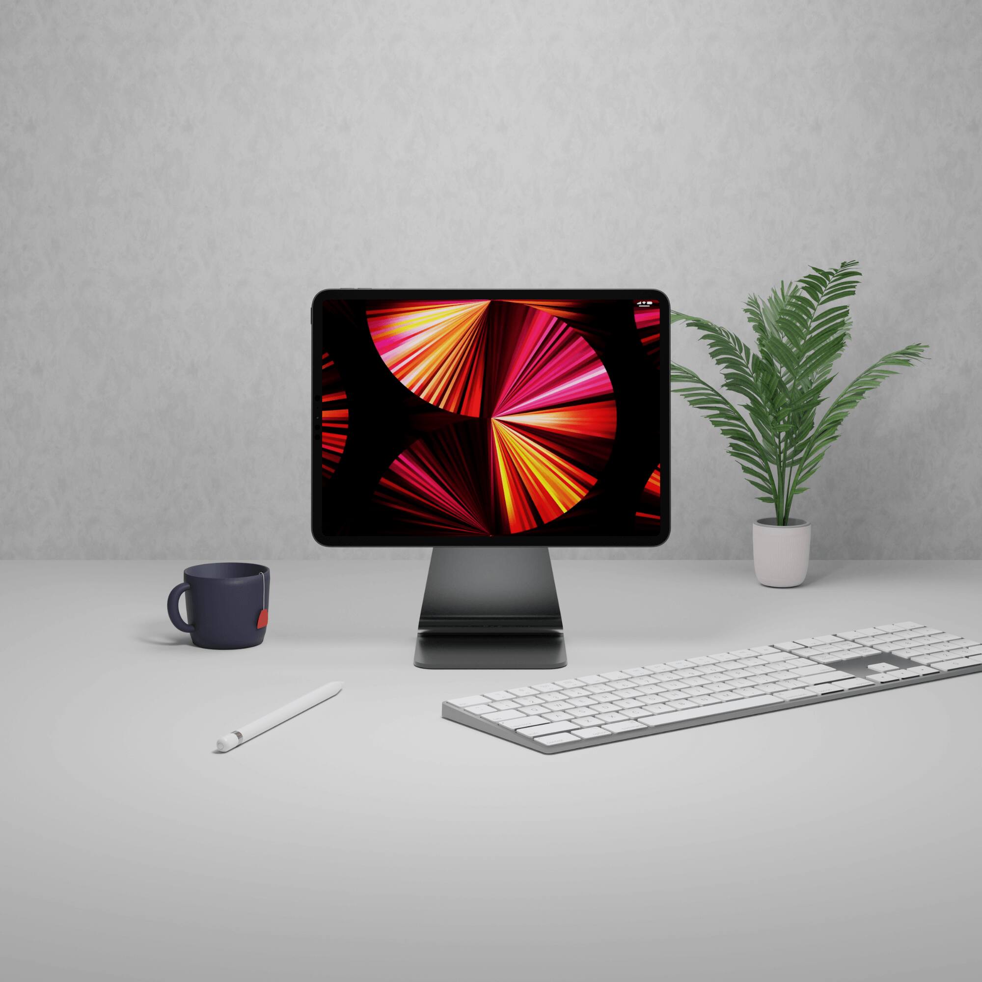 Alt View 5. Cygnett - MagStand for iPad 10.9/11" with Soft Silicon Face for iPad Attachment - Grey.