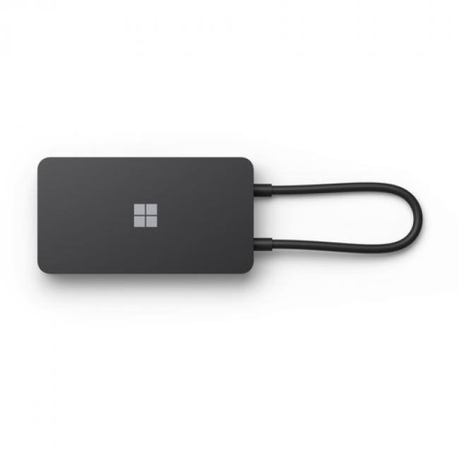 Alt View 3. Microsoft - Microsoft Surface USB-C Travel Hub for Business - USB Type C Connector - 1 x USB-A Port & 1 x USB-C Port - 1 x HDMI & 1.