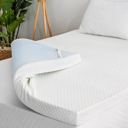 Front. Comfort Essence - Gel Memory Foam Mattress Topper Full Size Bed For With Removable Breathable Soft Cover Certified - Full.