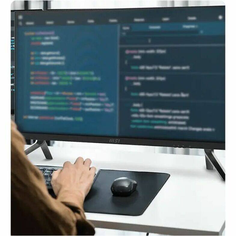 Alt View 3. MSI - MSI Modern AM273Q AI MODERN AM273Q AI 1UM-039US All-in-One Computer - Intel Core Ultra 5 125H - 16 GB - 1 TB SSD - 27" - Black.