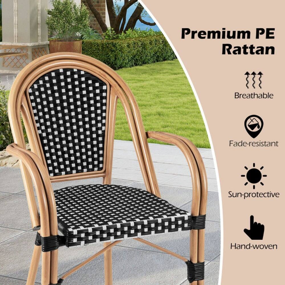 Premium PE Rattan

- Breathable
- Fade-resistant
- Sun-protective
- Hand-woven