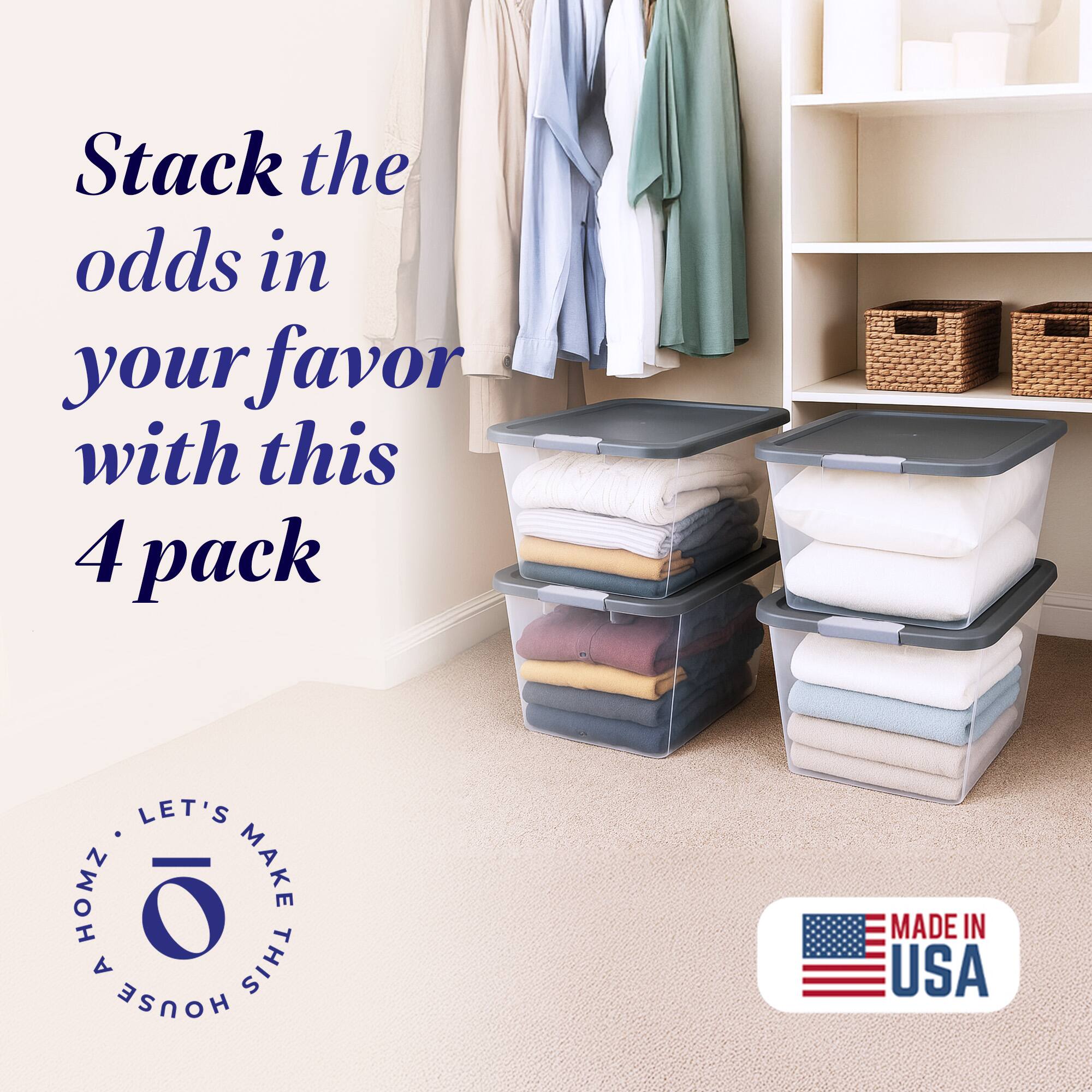 Stack the odds in your favor with this 4 pack

LET'S MAKE THIS HOUSE

MADE IN USA