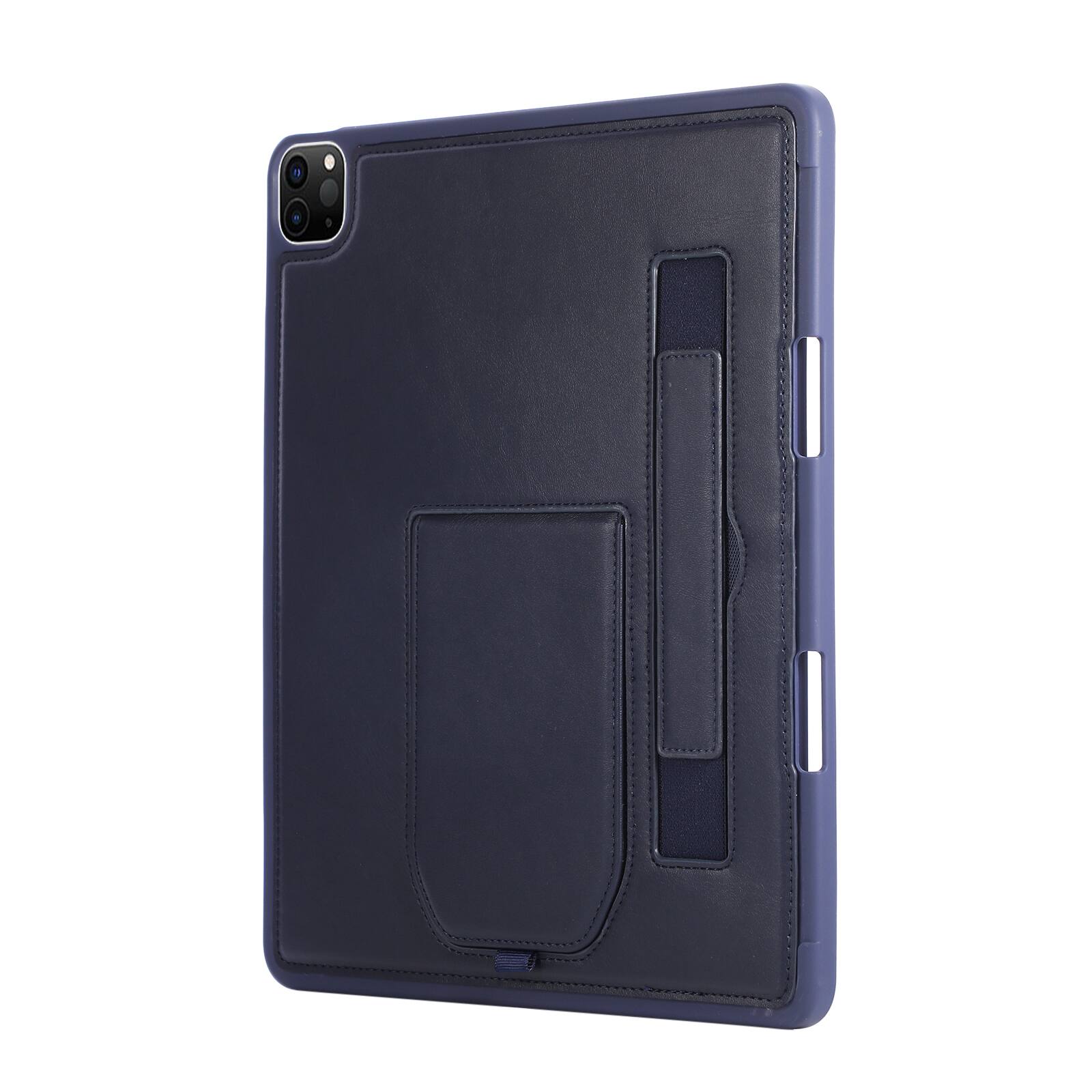 Alt View 2. UUCOVER - Case for iPad Air 13-inch M4 M3 M2 (2026/2025/2024) Shockproof PU Leather Hand Strap Kickstand Pencil Holder Cover - Blue.