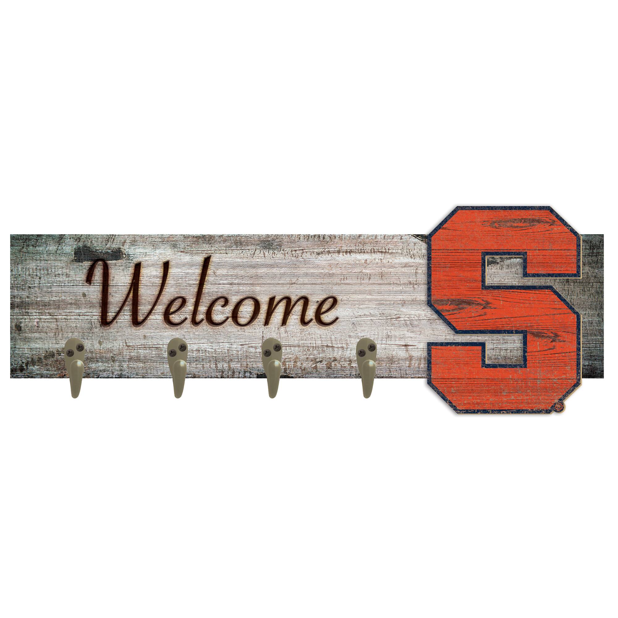 Syracuse Orange 24" x 6" Mounted Coat Hanger