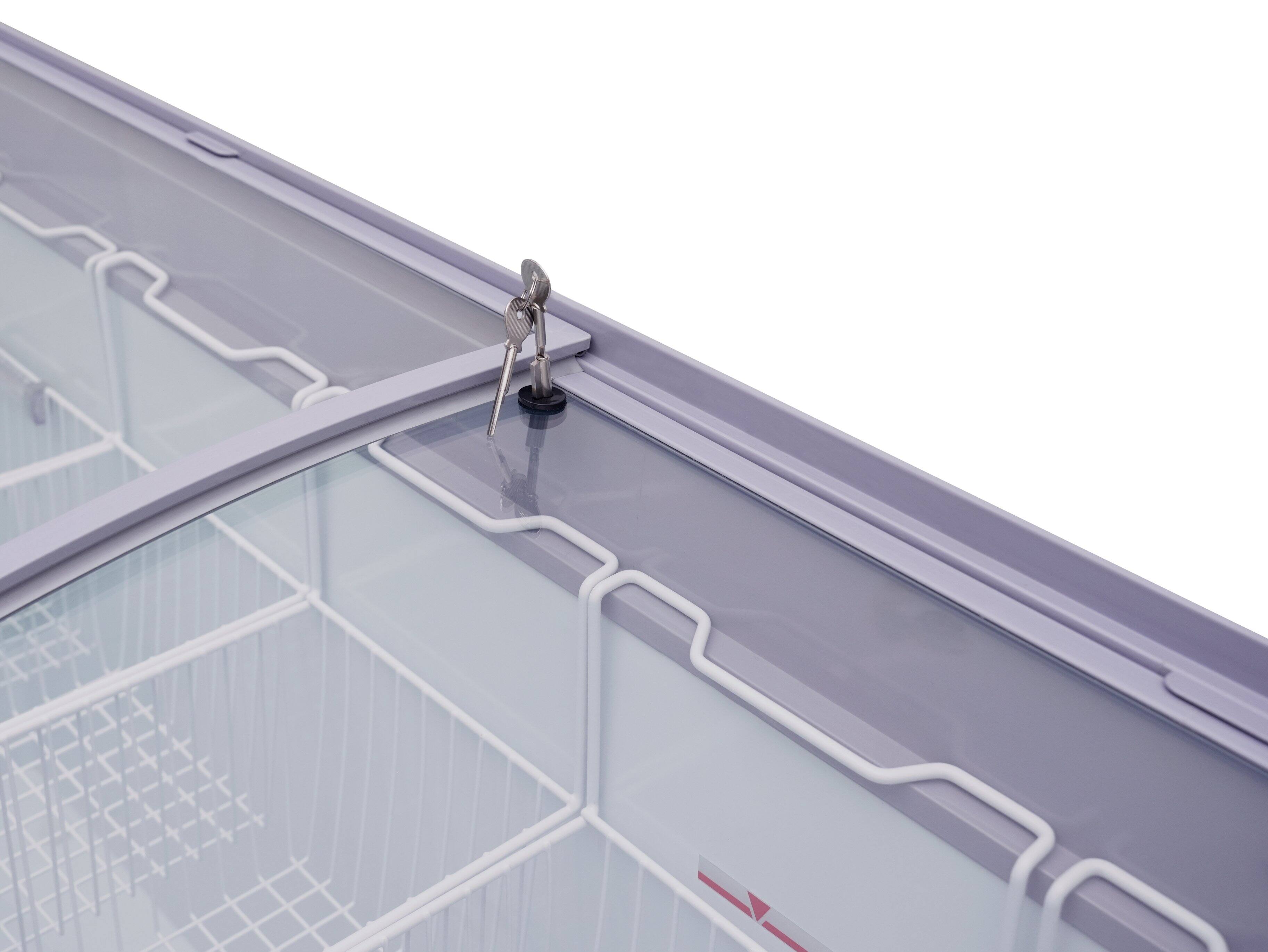 Alt View 6. Koolmore - 60 in. Display Ice Cream Freezer - 16 cu ft. MCF-16C - White.