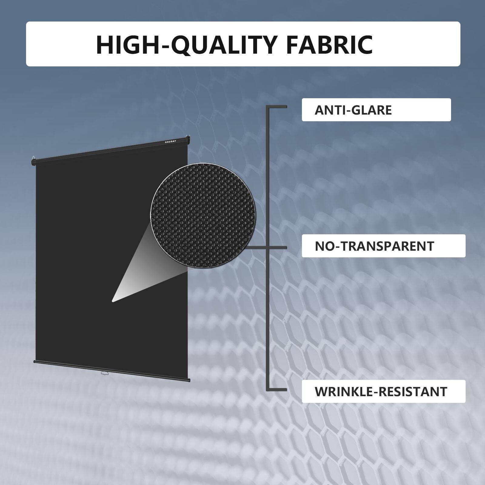 HIGH-QUALITY FABRIC
ANTI-GLARE
NO-TRANSPARENT
WRINKLE-RESISTANT