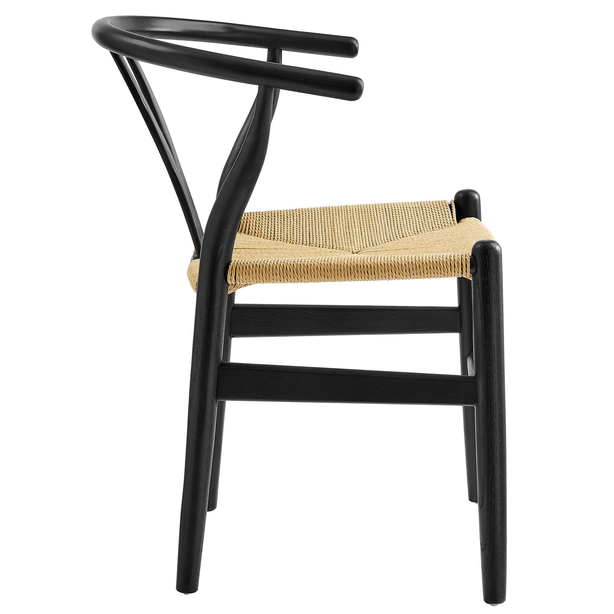 Back. Modway - Amish 29" Wood Dining Chair by Modway - Black.